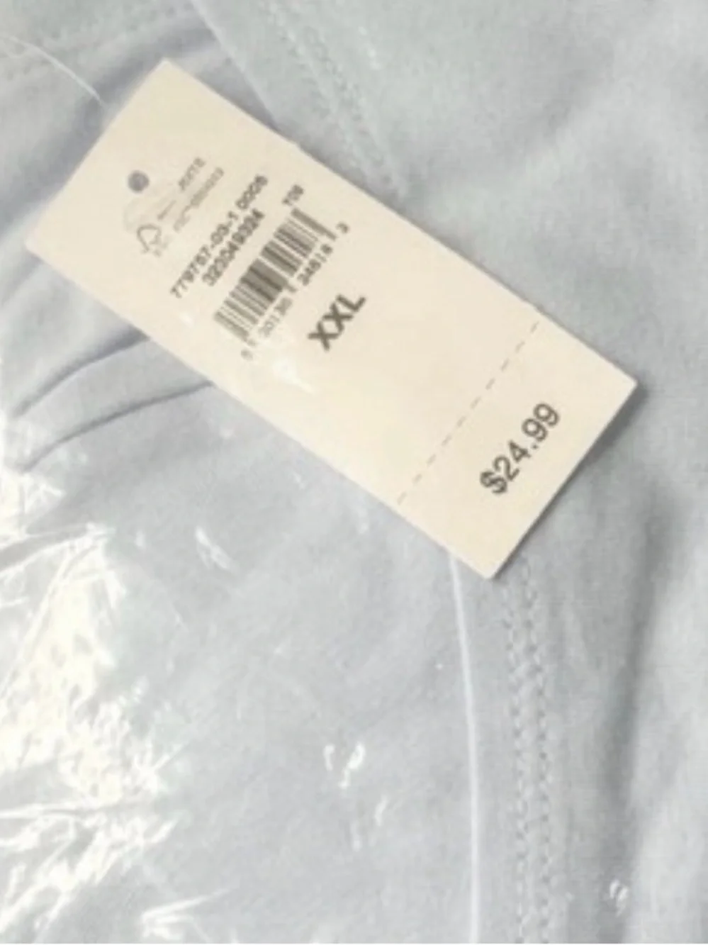 Gap  Boatneck Open-Back Cotton T-Shirt Blue XXL